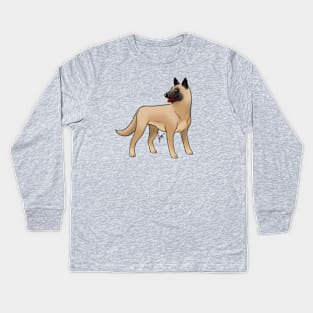 Dog - Belgian Malinois - Fawn Kids Long Sleeve T-Shirt